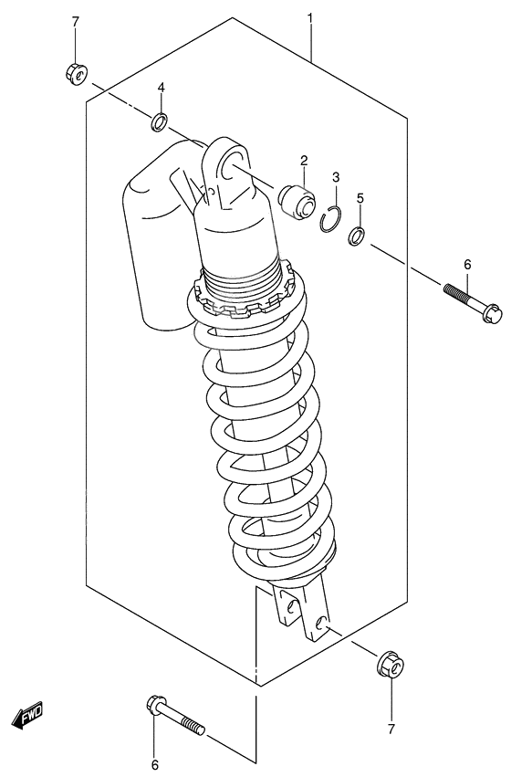 Rear shock absorber