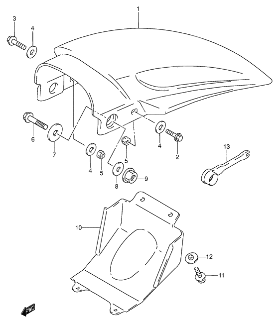 Rear fender