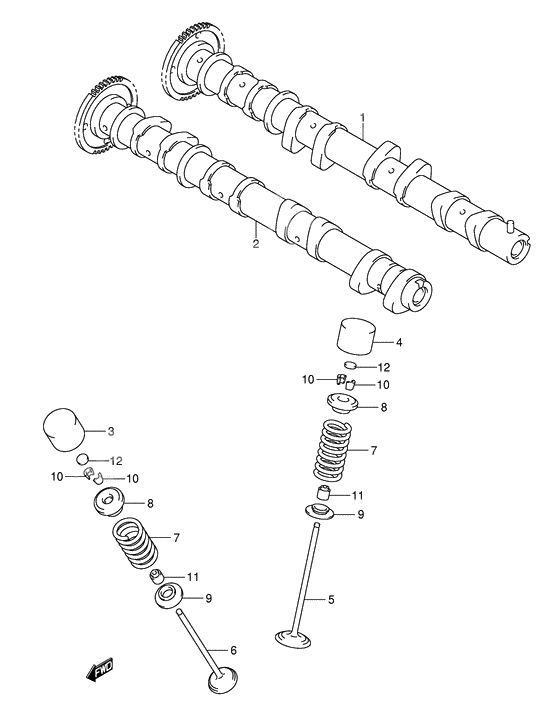 Cam shaft - valve