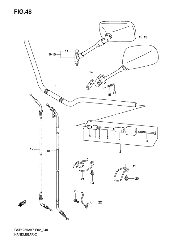 Handlebar              

                  Model k7/k8/k9