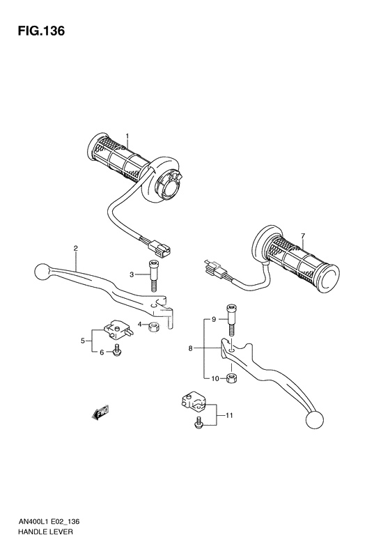 Handle lever              

                  An400zal1 e2