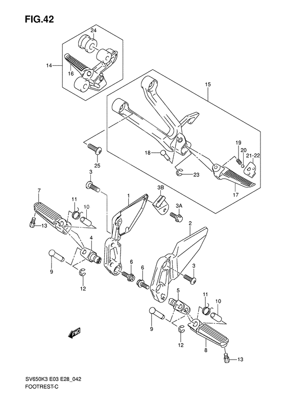 Footrest              

                  Model k3