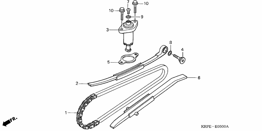 Cam chain/tensioner