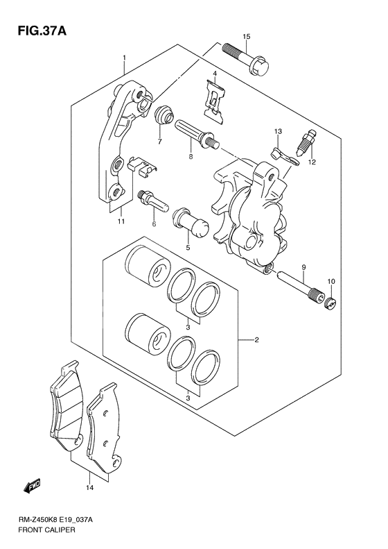 Front caliper              

                  Rm-z450l1