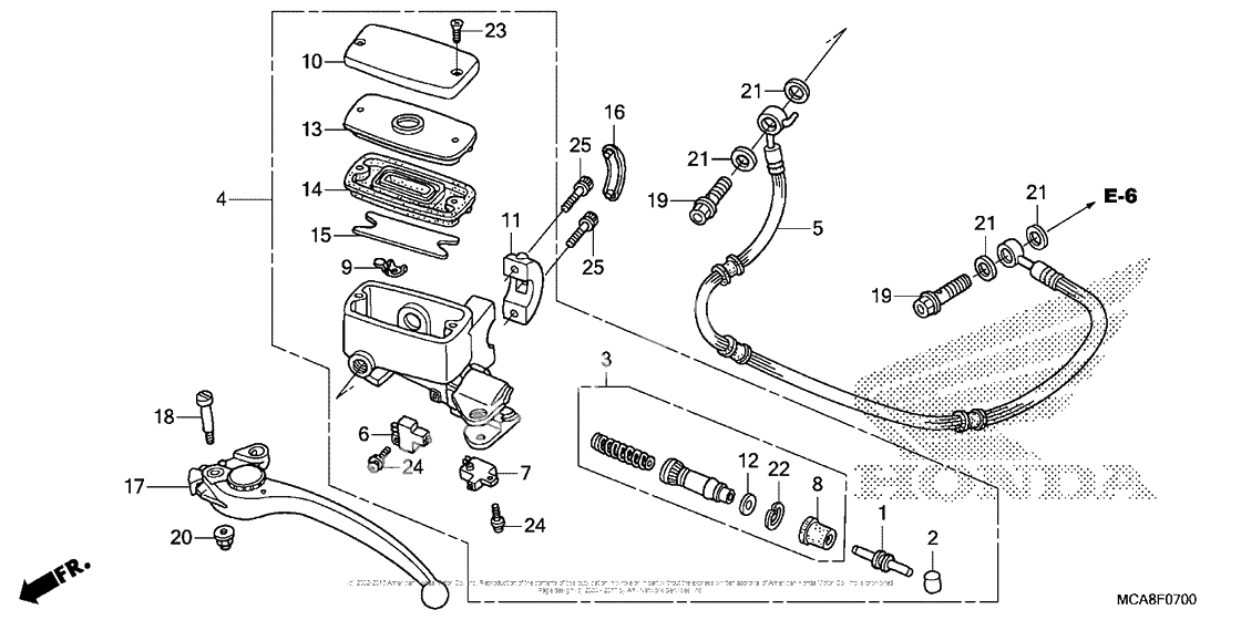 Главный цилиндр сцепления
