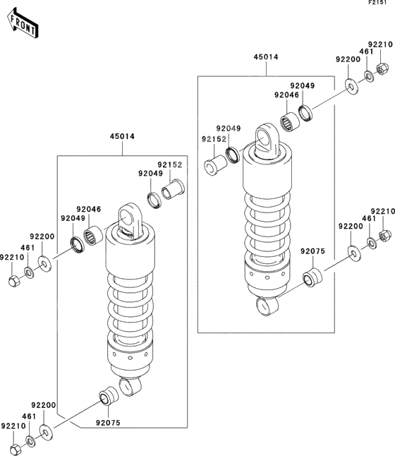 Suspension/shock absorber(a1/a2)