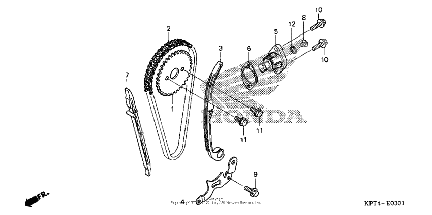 Cam chain + tensioner (2)