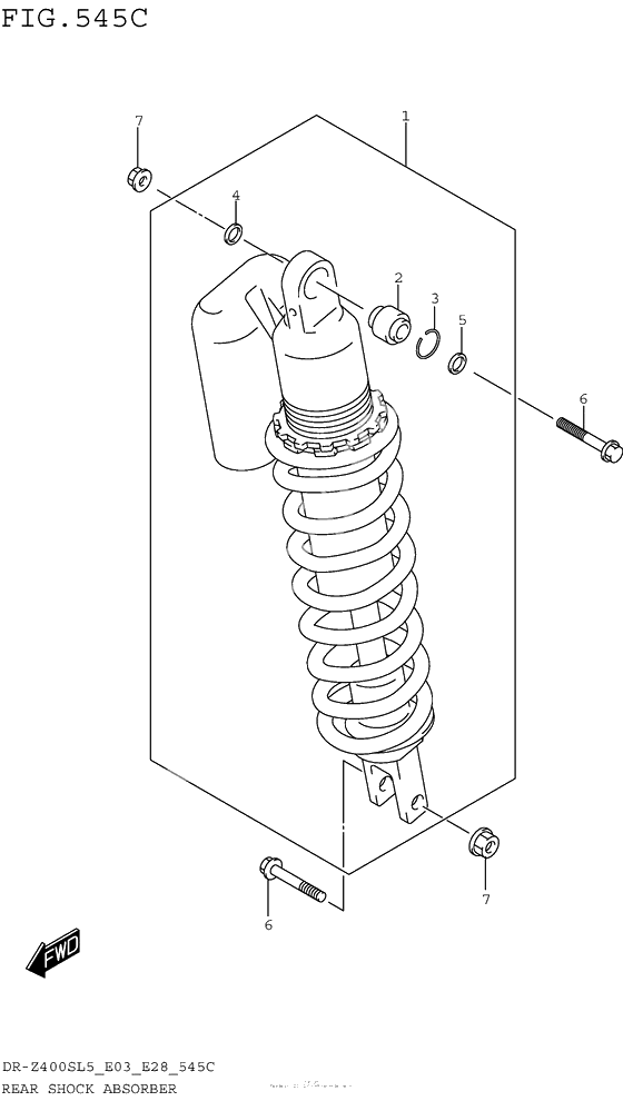 Rear Shock Absorber (Dr-Z400Sl5 E33)