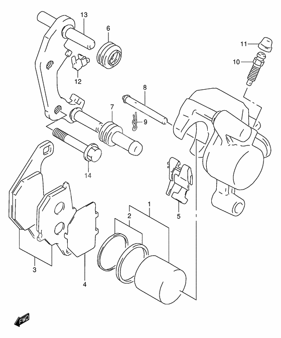 Front caliper