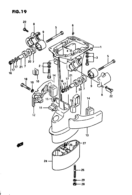 Drive shaft housing