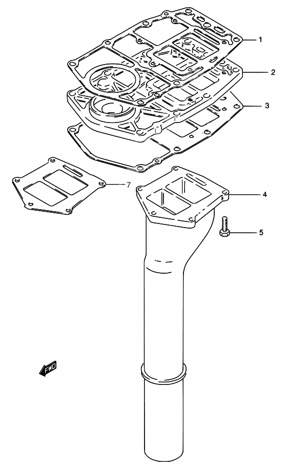 Exhaust tube