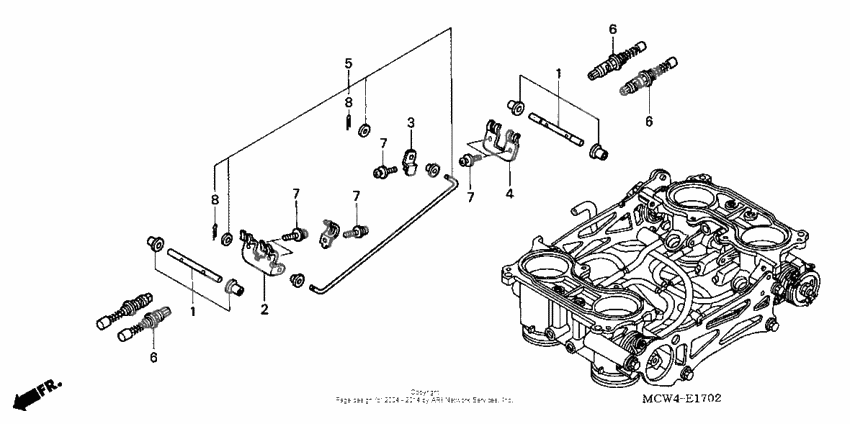 Throttle body (component parts)