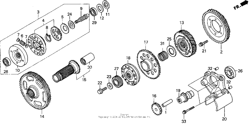 Primary drive gear