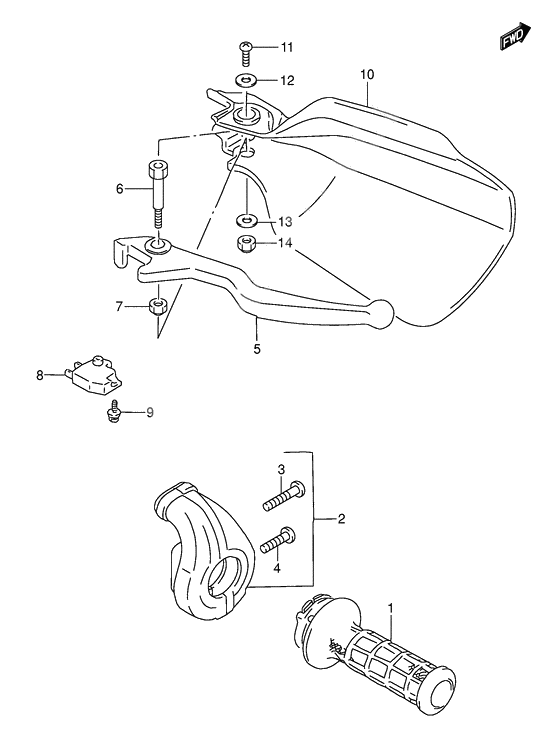 Right handle lever