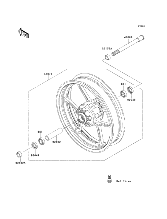 Front hub