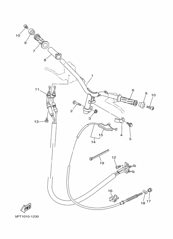 Steering Handle, Cable