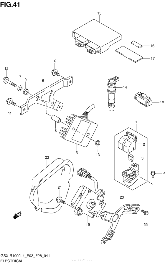 Электрооборудование (Gsx-R1000L4 E33)