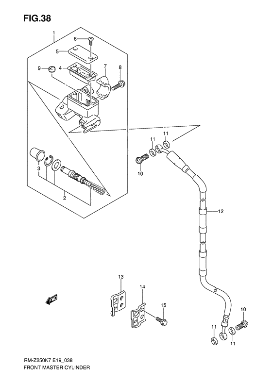 Front master cylinder              

                  Model k7