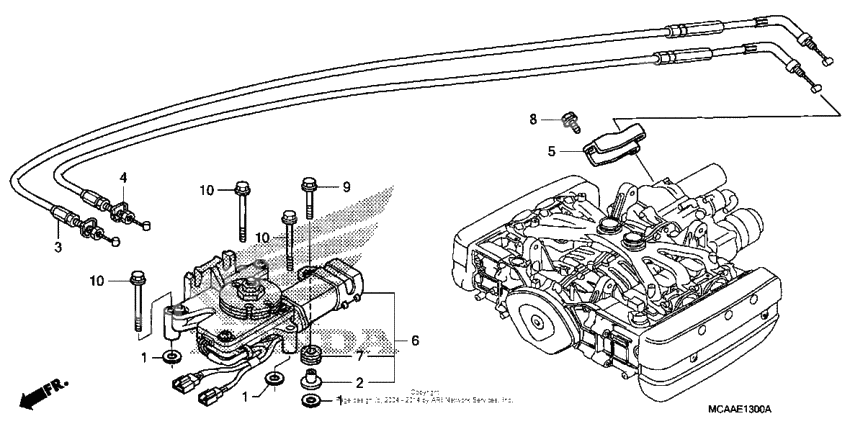 Reverse shift actuator