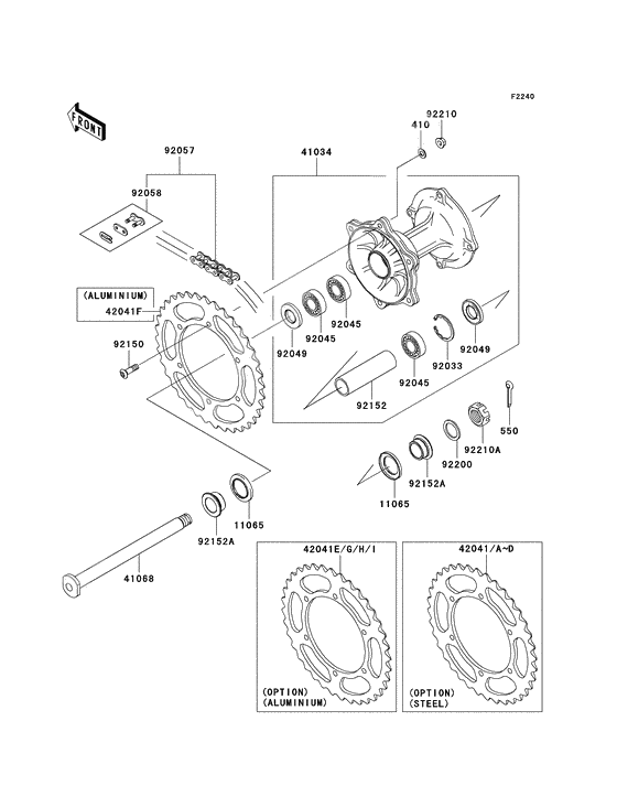Rear hub