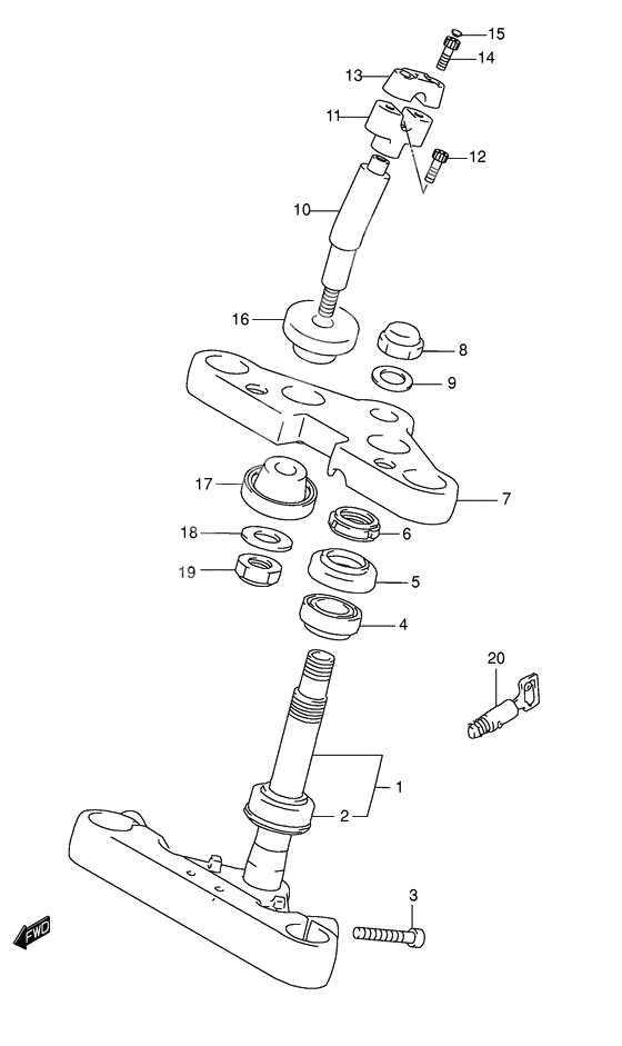 Steering stem              

                  Model k5