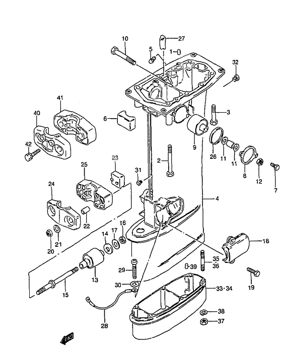 Drive shaft housing