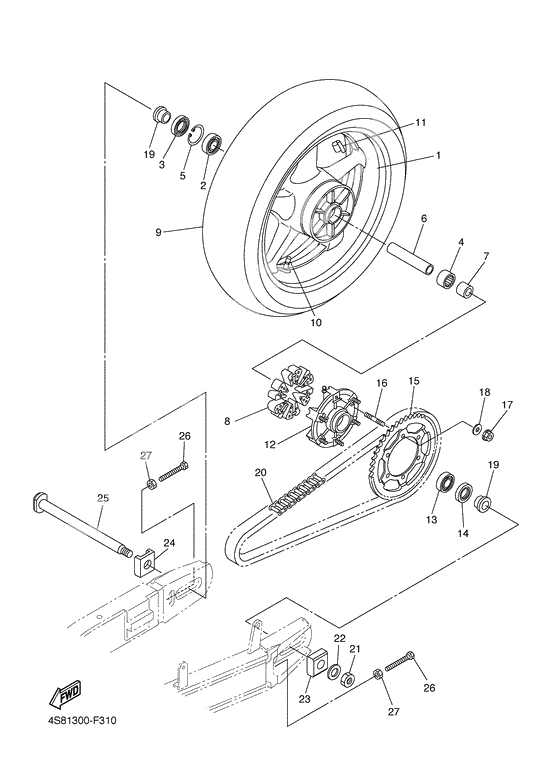 Rear wheel