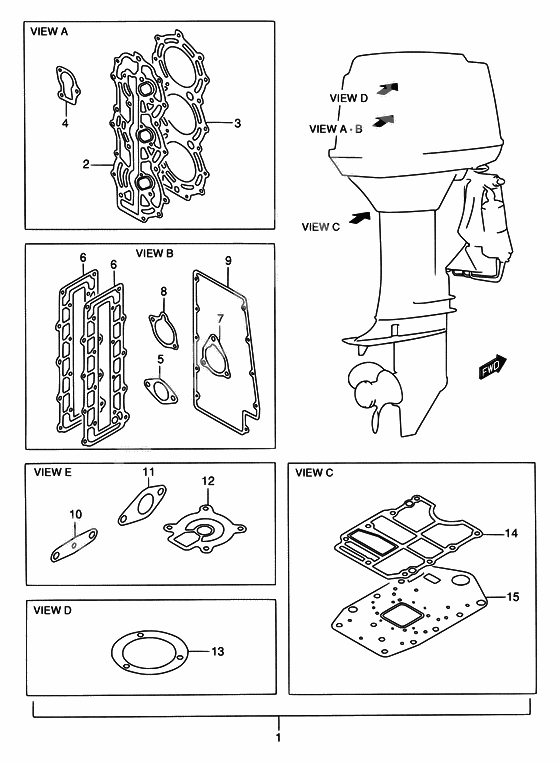 Opt : gasket set