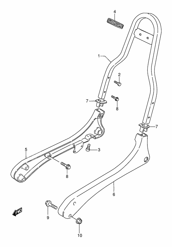 Pillion handle              

                  Model v/w/x/y/k1/k2/k3