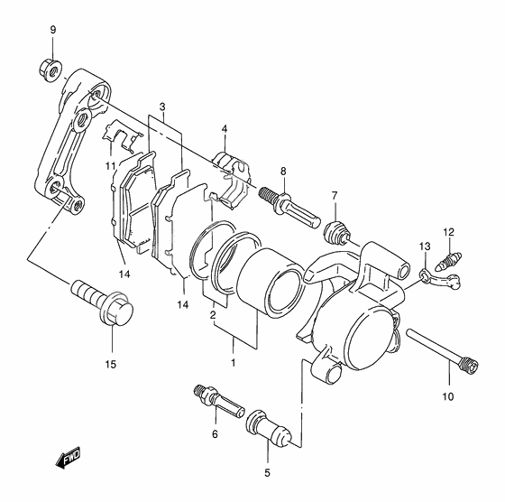 Front caliper