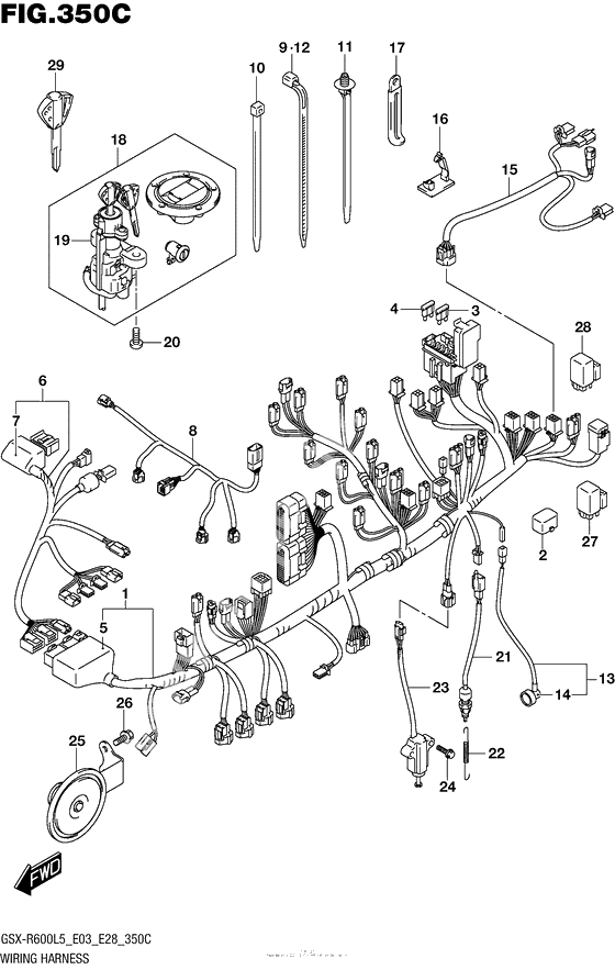 Wiring Harness (Gsx-R600L5 E33)