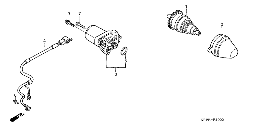 Starting motor