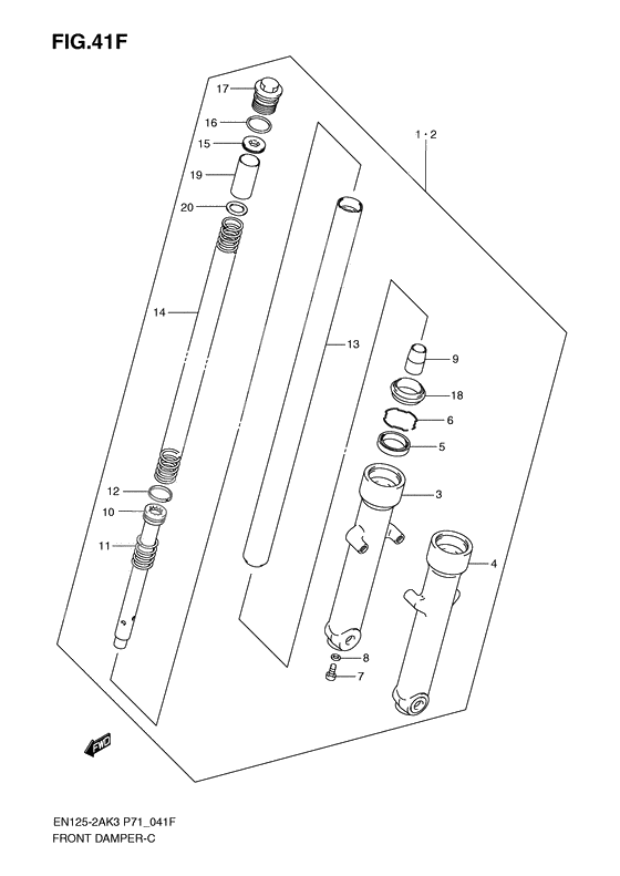 Front damper              

                  En125huk7/huk8) :  order from smc (japan