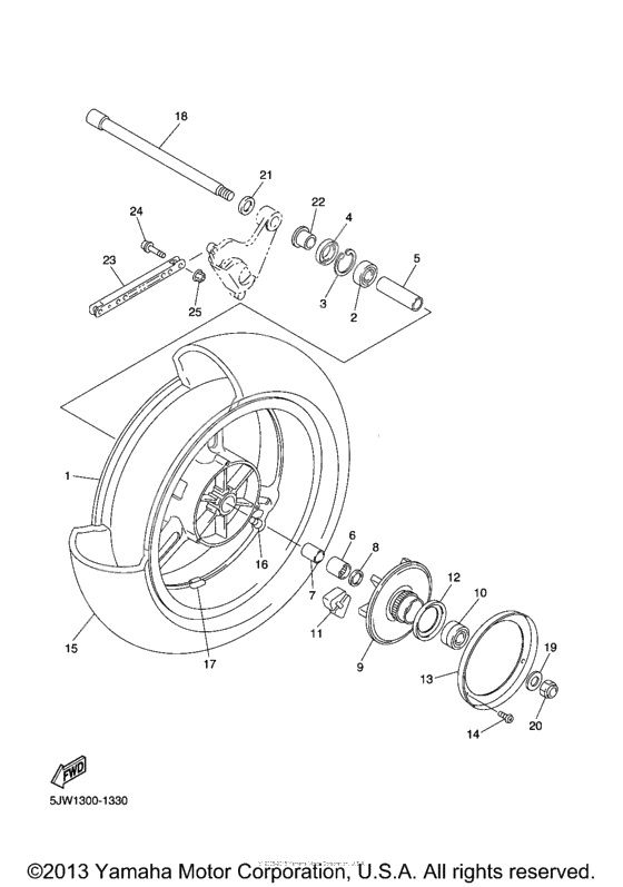 Rear wheel