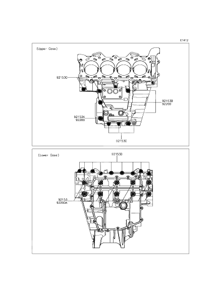 Crankcase bolt pattern