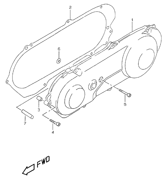 Crankcase lh cover