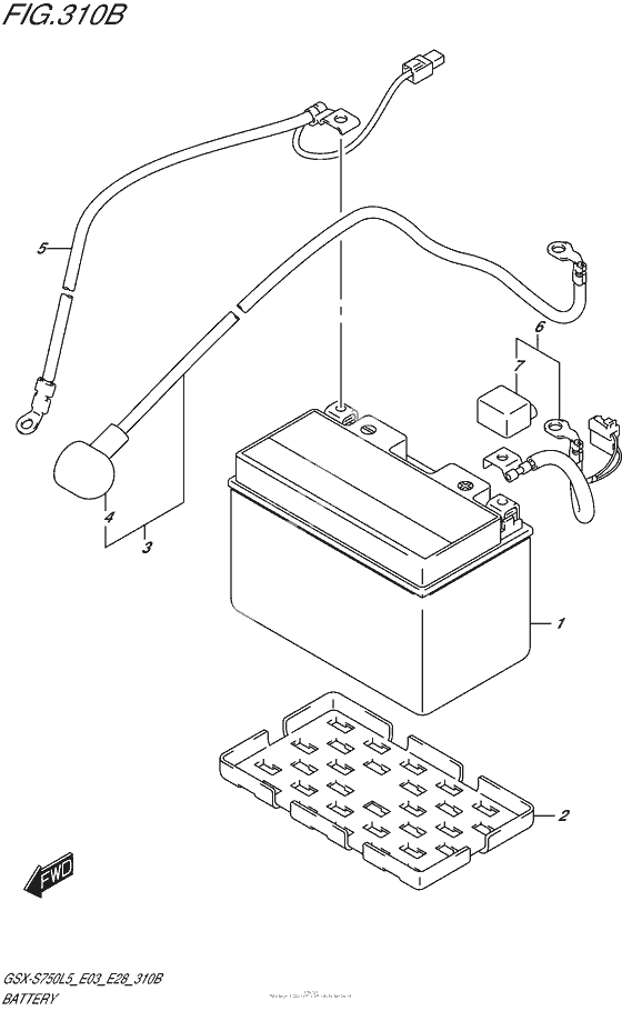 Аккумулятор (Gsx-S750Al5 E28)
