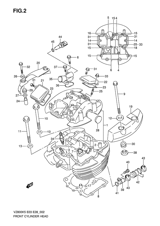 Front cylinder head              

                  Model k5/k6/k7/k8