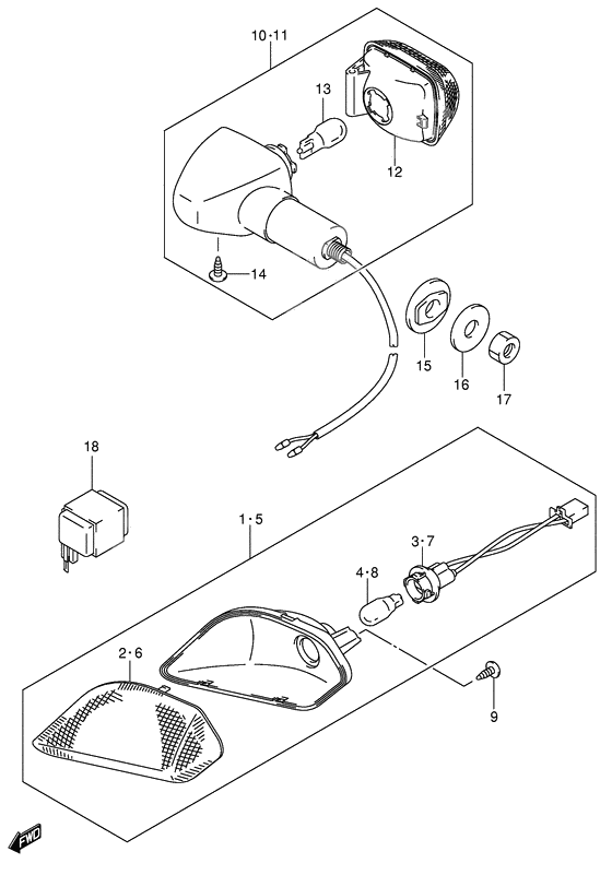 Front turn lamp