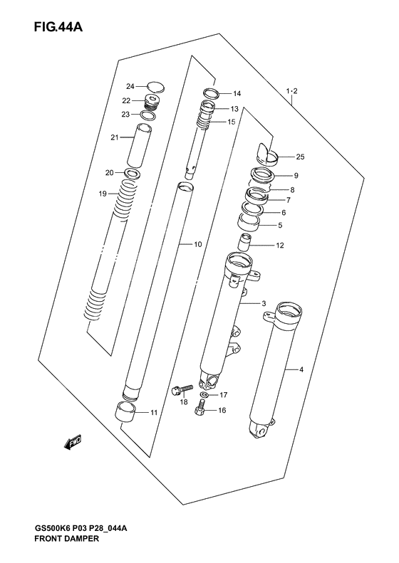 Front damper              

                  Model k4/k5/k6