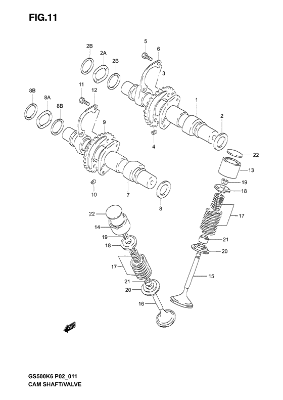 Camshaft-valve