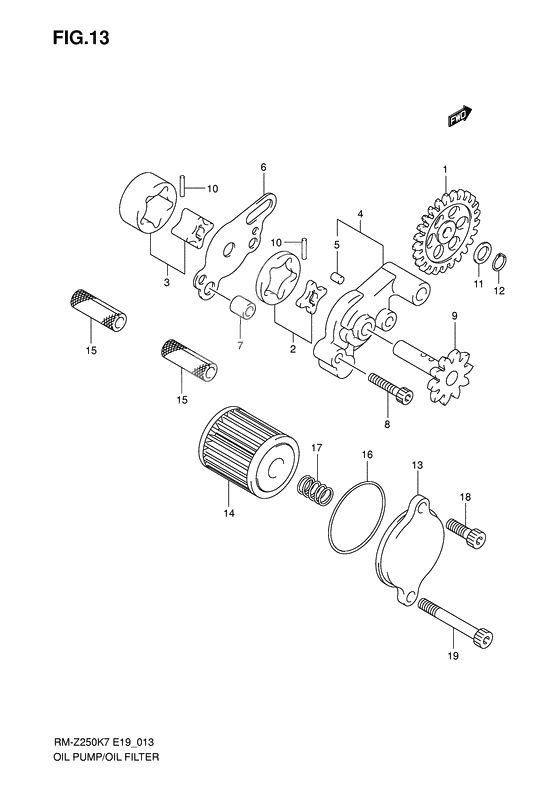 Oil pump/oil filter