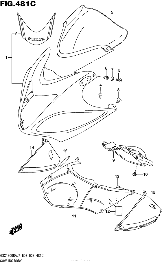 Cowling Body (Gsx1300Ral7 E33)