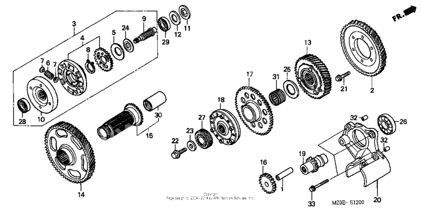 Primary drive gear