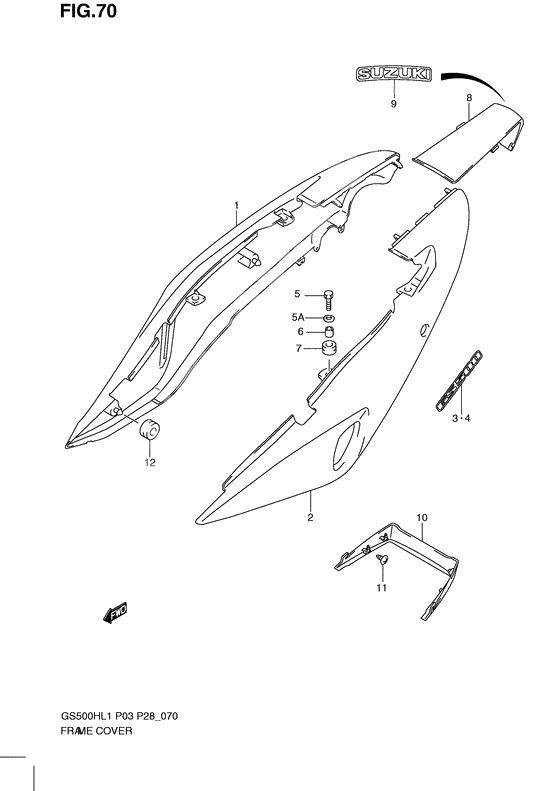 Frame cover              

                  Gs500h p28