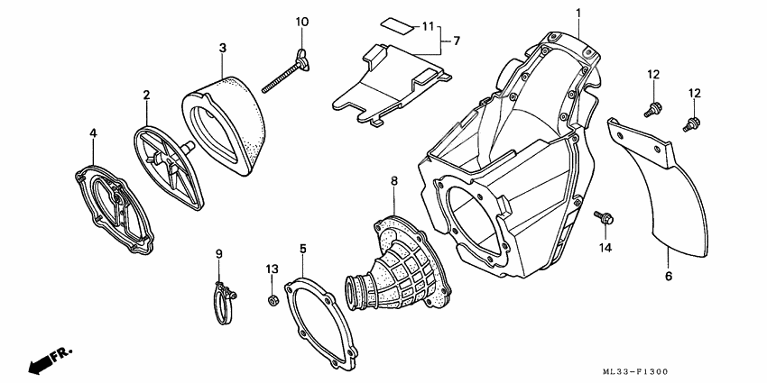 Air cleaner              

                  CR500RL