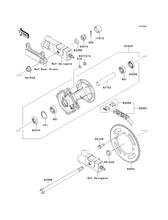 Rear hub