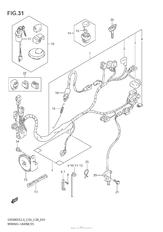 Wiring Harness (Dr200Sel3 E33)