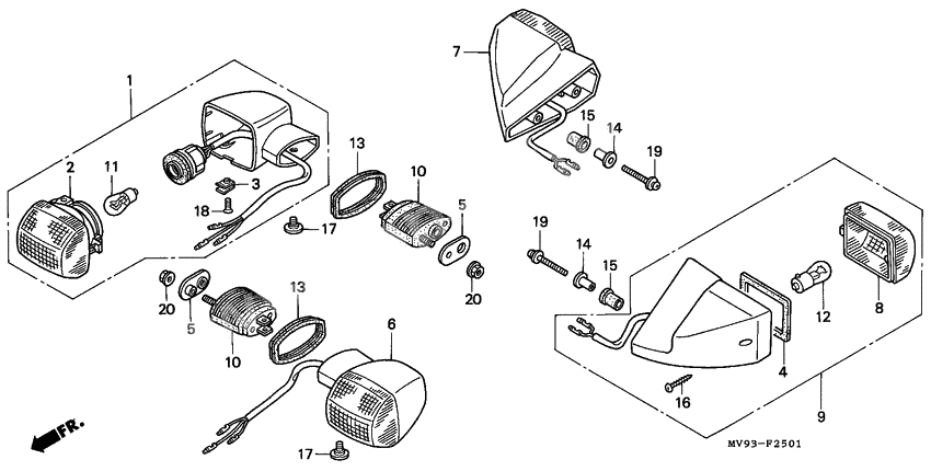 Winker              

                  CBR600FS/3S/T/3T/SET