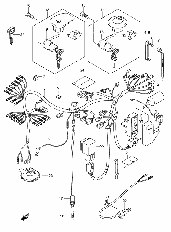 Wiring harness              

                  Model k5